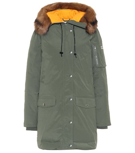 kenzo fake fur parka